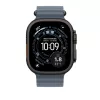 Apple Watch 49mm Band:  Anchor Blue Ocean Band - Black Titanium Finish