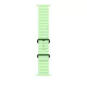 Apple Watch 49mm Band:  Neon Green Ocean Band Extension - Black Titanium Finish