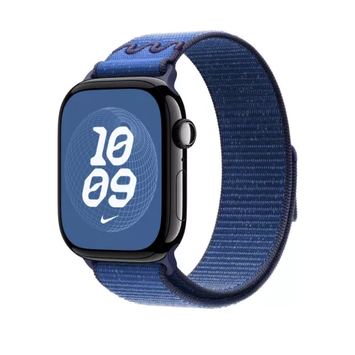 Apple Watch 46mm Loop:  Blue Ribbon Nike Sport Loop