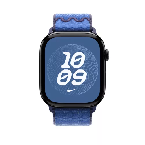 Apple Watch 46mm Loop:  Blue Ribbon Nike Sport Loop