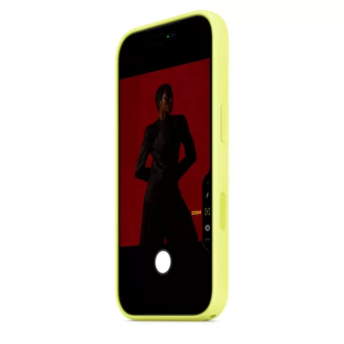 Apple iPhone 17 Pro Silicone Case with MagSafe – Neon Yellow