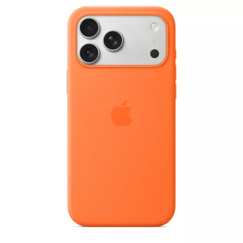 Apple iPhone 17 Pro Max Silicone Case with MagSafe – Orange