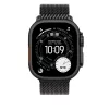 Apple Watch 49mm Loop:  Black Titanium Milanese Loop - Medium
