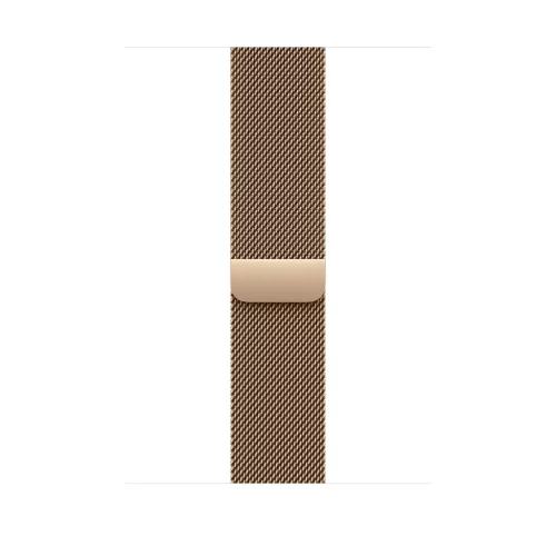 Apple Watch 46mm Loop:  Gold Milanese Loop - S/M