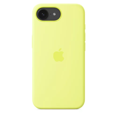 Apple iPhone 16e Silicone Case – Neon Yellow - SEASONAL