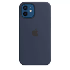   Apple iPhone 12/12 Pro Silicone Case with MagSafe - Deep Navy