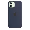 Apple iPhone 12/12 Pro Silicone Case with MagSafe - Deep Navy