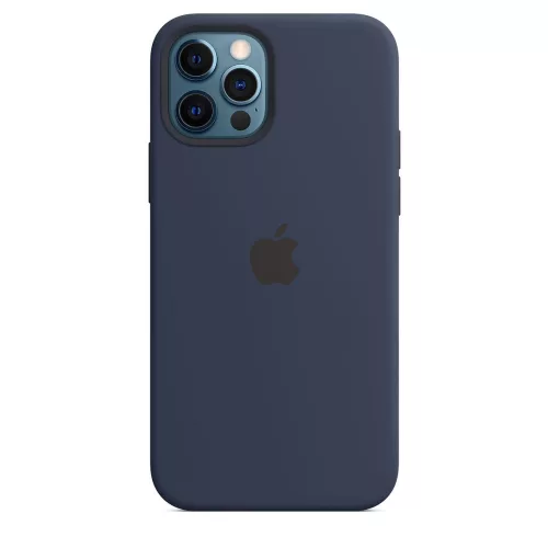 Apple iPhone 12/12 Pro Silicone Case with MagSafe - Deep Navy