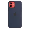 Apple iPhone 12/12 Pro Silicone Case with MagSafe - Deep Navy