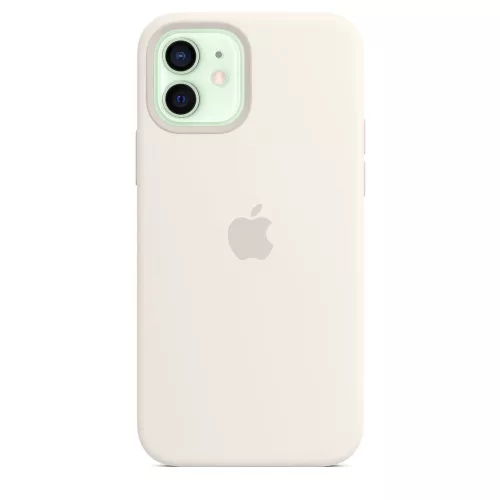Apple iPhone 12/12 Pro Silicone Case with MagSafe - White