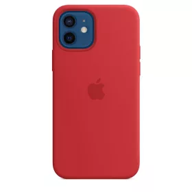   Apple iPhone 12/12 Pro Silicone Case with MagSafe - (PRODUCT)RED