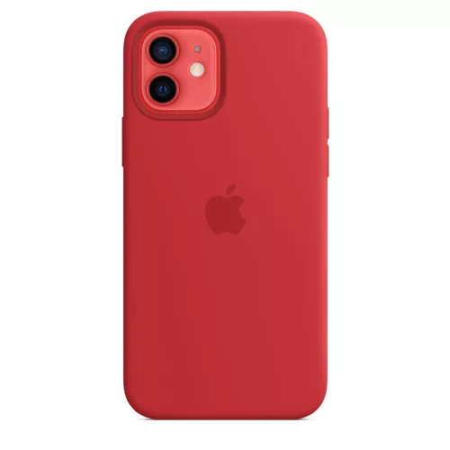 Apple iPhone 12/12 Pro Silicone Case with MagSafe - (PRODUCT)RED