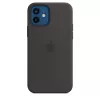 Apple iPhone 12/12 Pro Silicone Case with MagSafe - Black