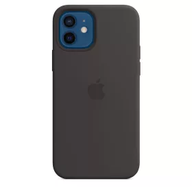 Apple iPhone 12/12 Pro Silicone Case with MagSafe - Black