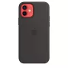 Apple iPhone 12/12 Pro Silicone Case with MagSafe - Black