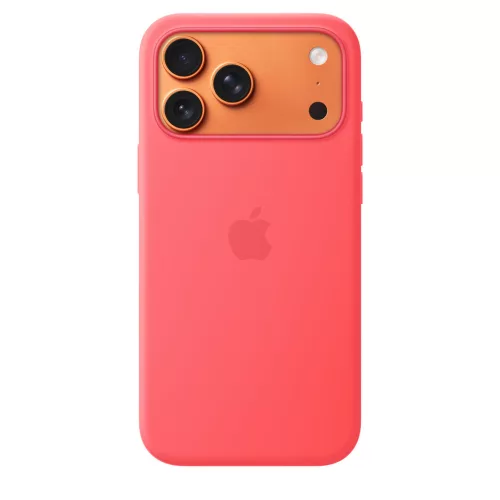 Apple iPhone 17 Pro Max Silicone Case with MagSafe - Bright Guava (SEASONAL)