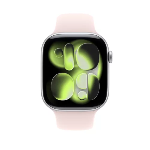 Apple Watch 46mm Sport Band: Soft Pink Sport Band - S/M (SEASONAL)