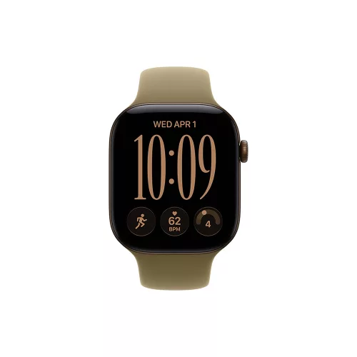Apple Watch S12 GPS 42mm Dark Bronze Aluminium Case with Olive Sport Band - M/L