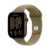 Apple Watch S12 GPS 46mm Dark Bronze Aluminium Case with Olive Sport Band - M/L