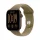 Apple Watch S12 GPS 46mm Dark Bronze Aluminium Case with Olive Sport Band - M/L