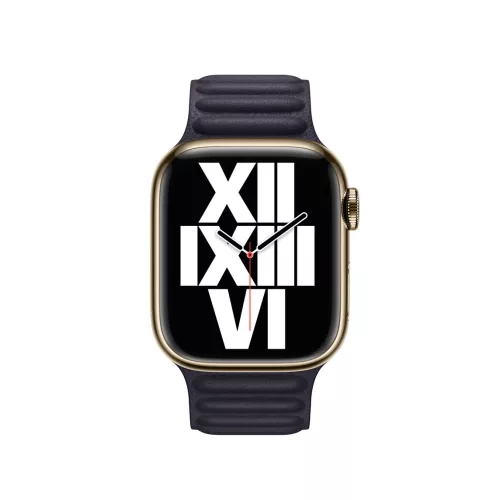Apple Watch 41mm Band: Ink Leather Link - S/M