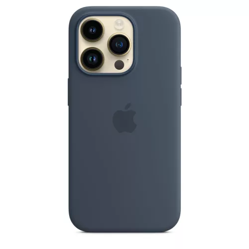 Apple iPhone 14 Pro Silicone Case with MagSafe - Storm Blue