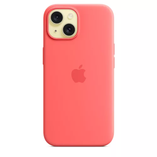 Apple iPhone 15 Silicone Case w MagSafe - Guava