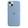 Apple iPhone 15 Plus Silicone Case w MagSafe - Winter Blue