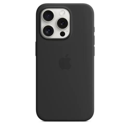 Apple iPhone 15 Pro Silicone Case w MagSafe - Black