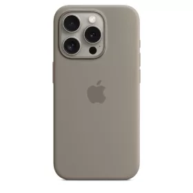 Apple iPhone 15 Pro Silicone Case w MagSafe - Clay