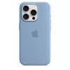 Apple iPhone 15 Pro Silicone Case w MagSafe - Winter Blue