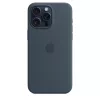 Apple iPhone 15 Pro Max Silicone Case w MagSafe - Storm Blue