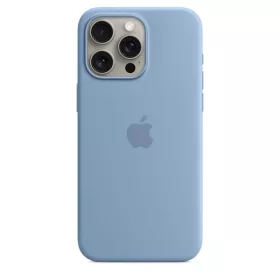  Apple iPhone 15 Pro Max Silicone Case w MagSafe - Winter Blue