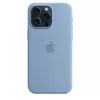 Apple iPhone 15 Pro Max Silicone Case w MagSafe - Winter Blue