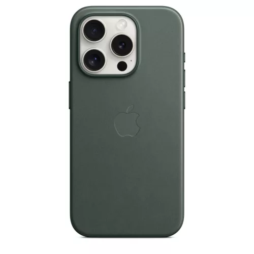 Apple iPhone 15 Pro FineWoven Case w MagSafe - Evergreen
