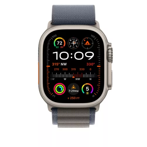 Apple Watch 49mm Band: Blue Alpine Loop - Small