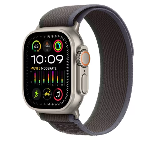 Apple Watch 49mm Band: Blue/Black Trail Loop - M/L
