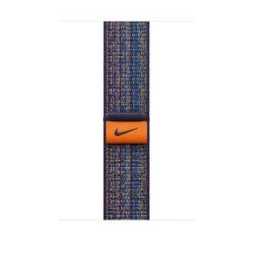   Apple Watch 45mm Nike Band: Game Royal/Orange Nike Sport Loop