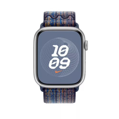 Apple Watch 45mm Nike Band: Game Royal/Orange Nike Sport Loop