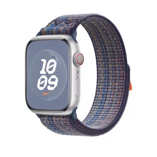 Apple Watch 45mm Nike Band: Game Royal/Orange Nike Sport Loop