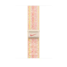 Apple Watch 45mm Nike Band: Starlight/Pink Nike Sport Loop
