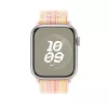 Apple Watch 45mm Nike Band: Starlight/Pink Nike Sport Loop