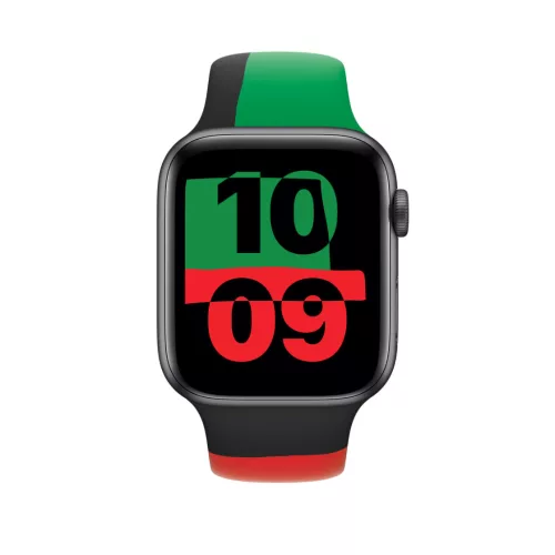 Apple Watch 44mm Band: Black Unity Sport Band - M/L