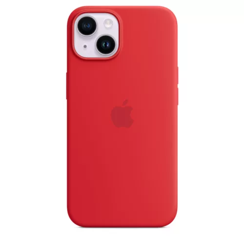 Apple iPhone 14 Silicone Case with MagSafe - (PRODUCT)RED