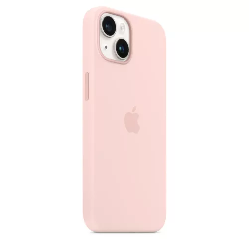 Apple iPhone 14 Silicone Case with MagSafe - Chalk Pink