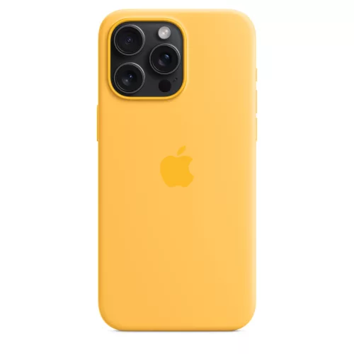 Apple iPhone 15 Pro Max Silicone Case with MagSafe - Sunshine