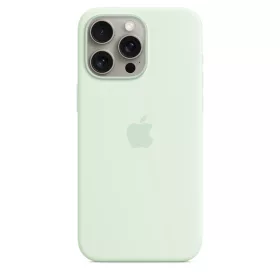   Apple iPhone 15 Pro Max Silicone Case with MagSafe - Soft Mint
