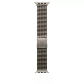   Apple Watch 49mm Milanese Loop:  Natural Titanium Milanese Loop - Medium