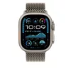 Apple Watch 49mm Milanese Loop:  Natural Titanium Milanese Loop - Medium