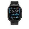 Apple Watch 49mm Milanese Loop:  Black Titanium Milanese Loop - Large